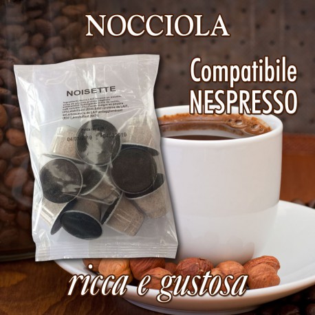 Nocciola - 100 Capsule compatibili Nespresso - unità di vendita 10 sacchetti